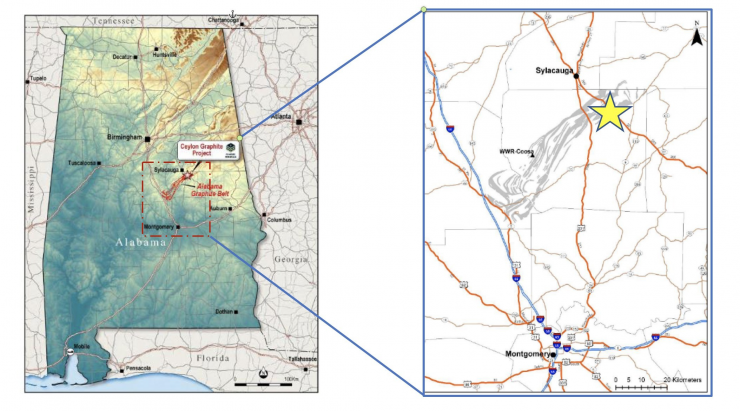 South Star Battery Metals Provides Further Details on the Coosa County, Alabama Graphite Project